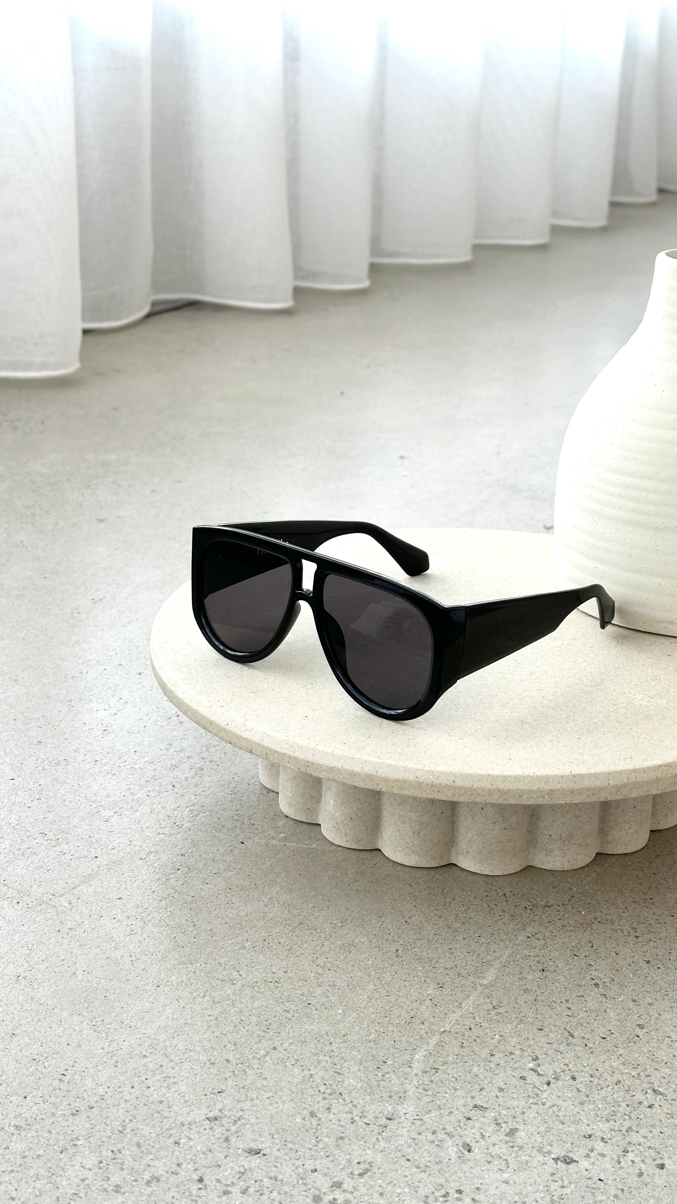 RC Shadow Aviator Sunglasses Black