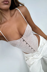 Dont Get Greedy Bustier White