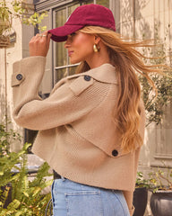 Clay Ridge Knit Cropped Trench