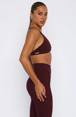 High Definition Sports Bra Merlot