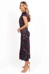 Lisbeth Midi Dress Midnight Floral