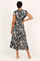 Lisbeth Midi Dress Green Floral
