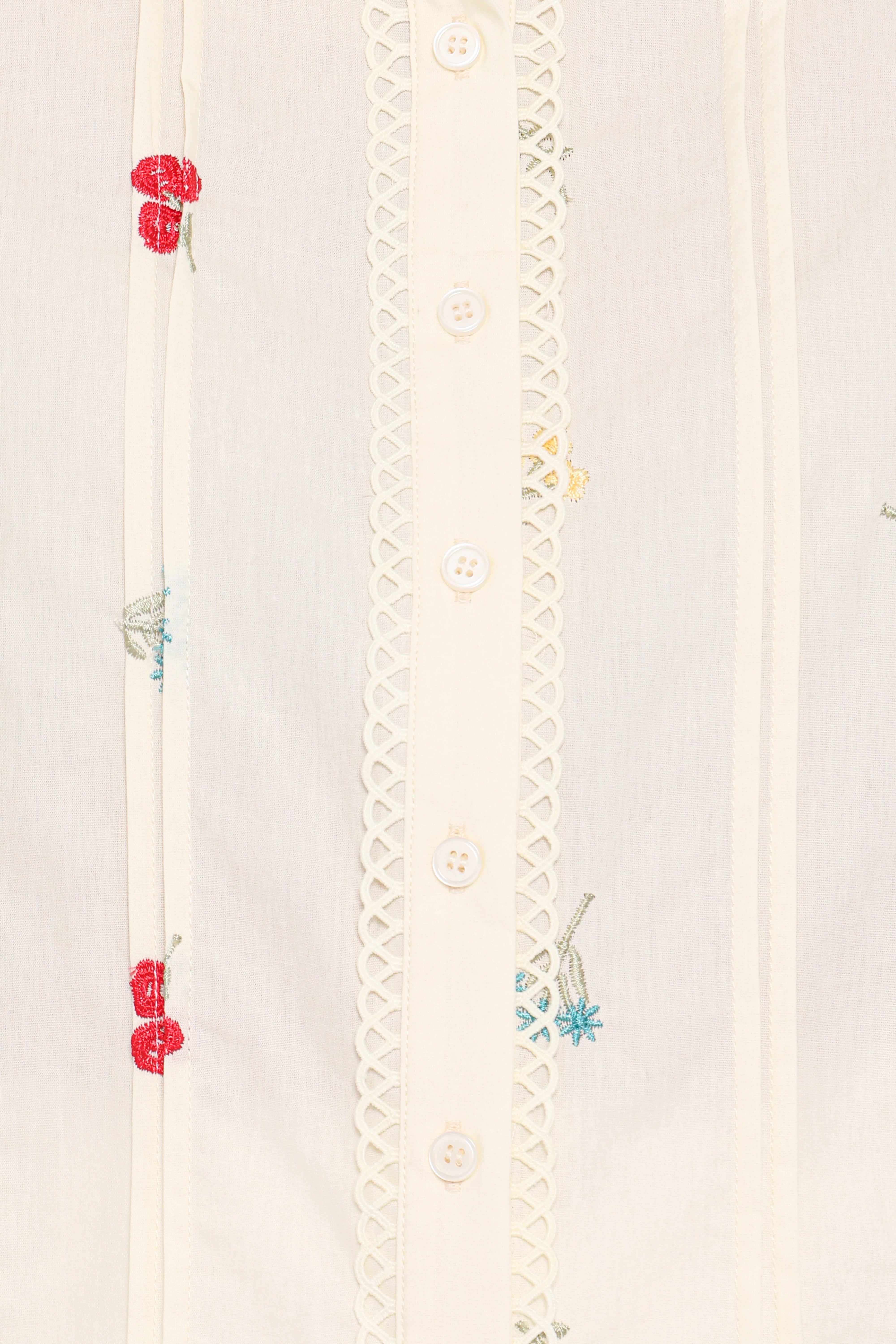 Lucile Embroidered Shirt Light Yellow