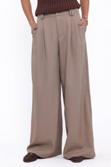 Kathryn Wide Leg Pant Beige