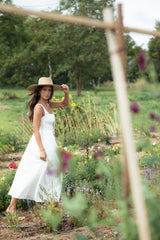 Kinslee Midi Dress White