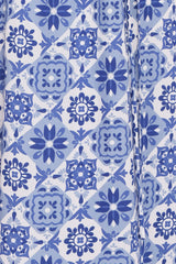 Aster Maxi Dress Blue Tile