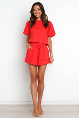 Chelsey Linen Set Red