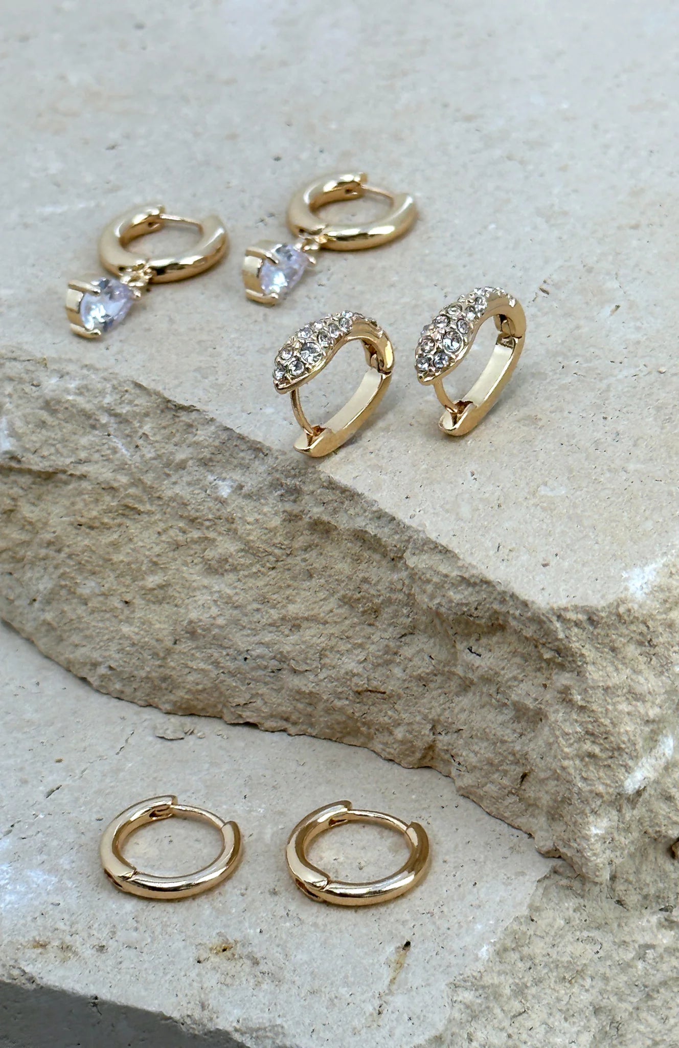 Little Things Earrings Set Gold