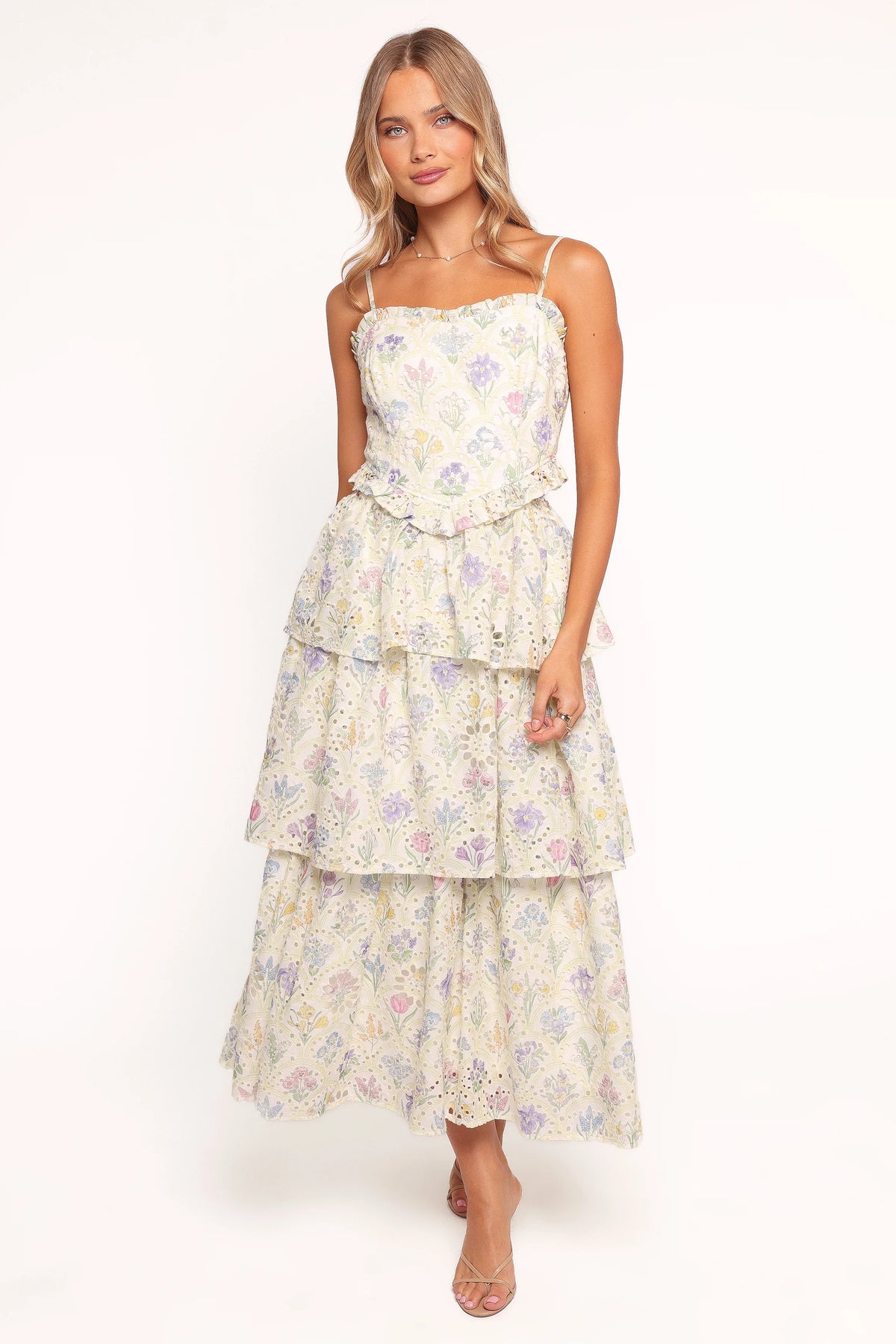 Iveta Midi Dress Multi Floral
