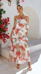 Soho Maxi Dress Blush Lotus