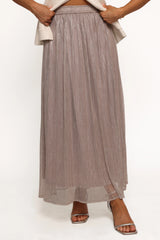 Tricia Maxi Skirt Silver