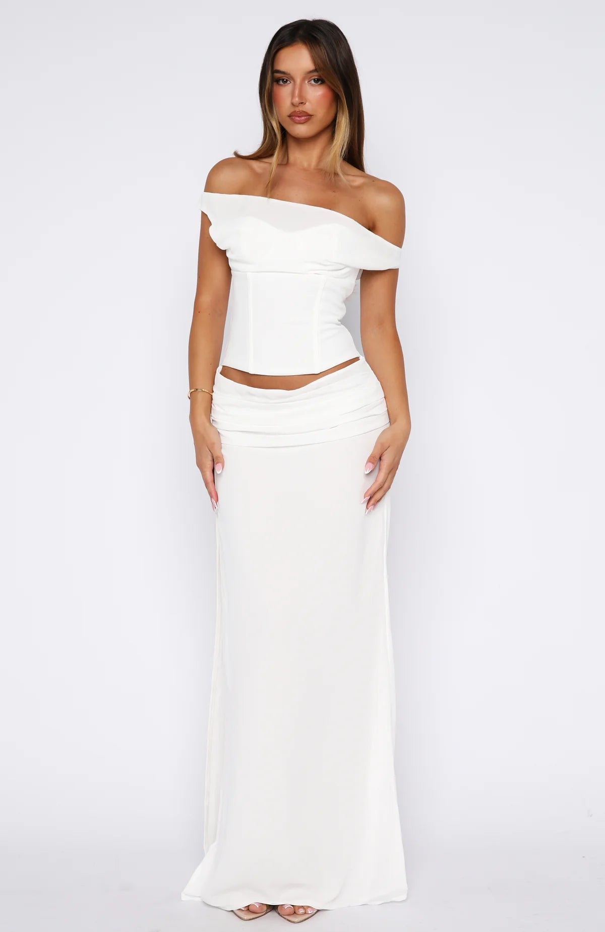 Unavailable Energy Maxi Dress White