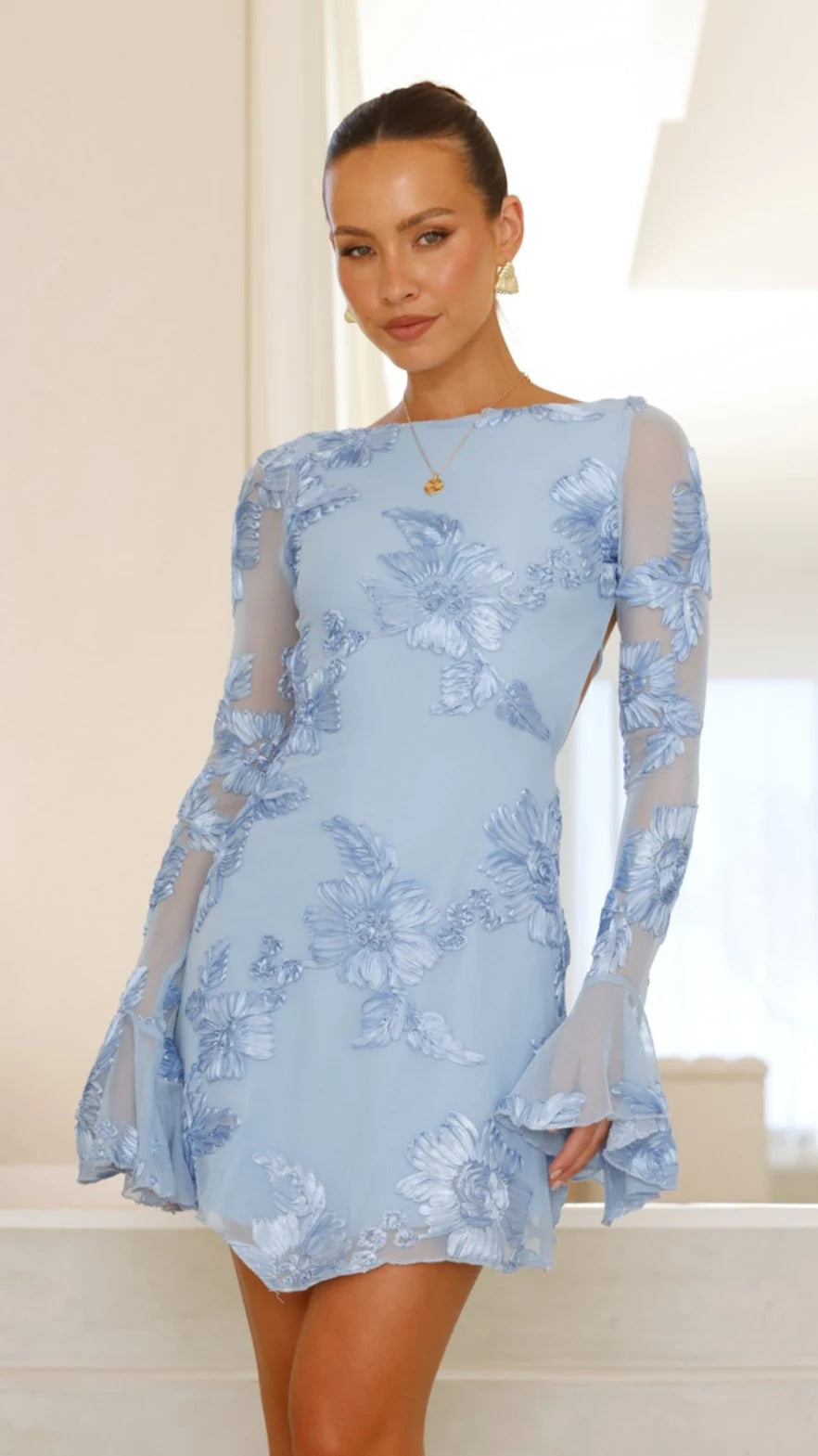 Lanesia Mini Dress Blue