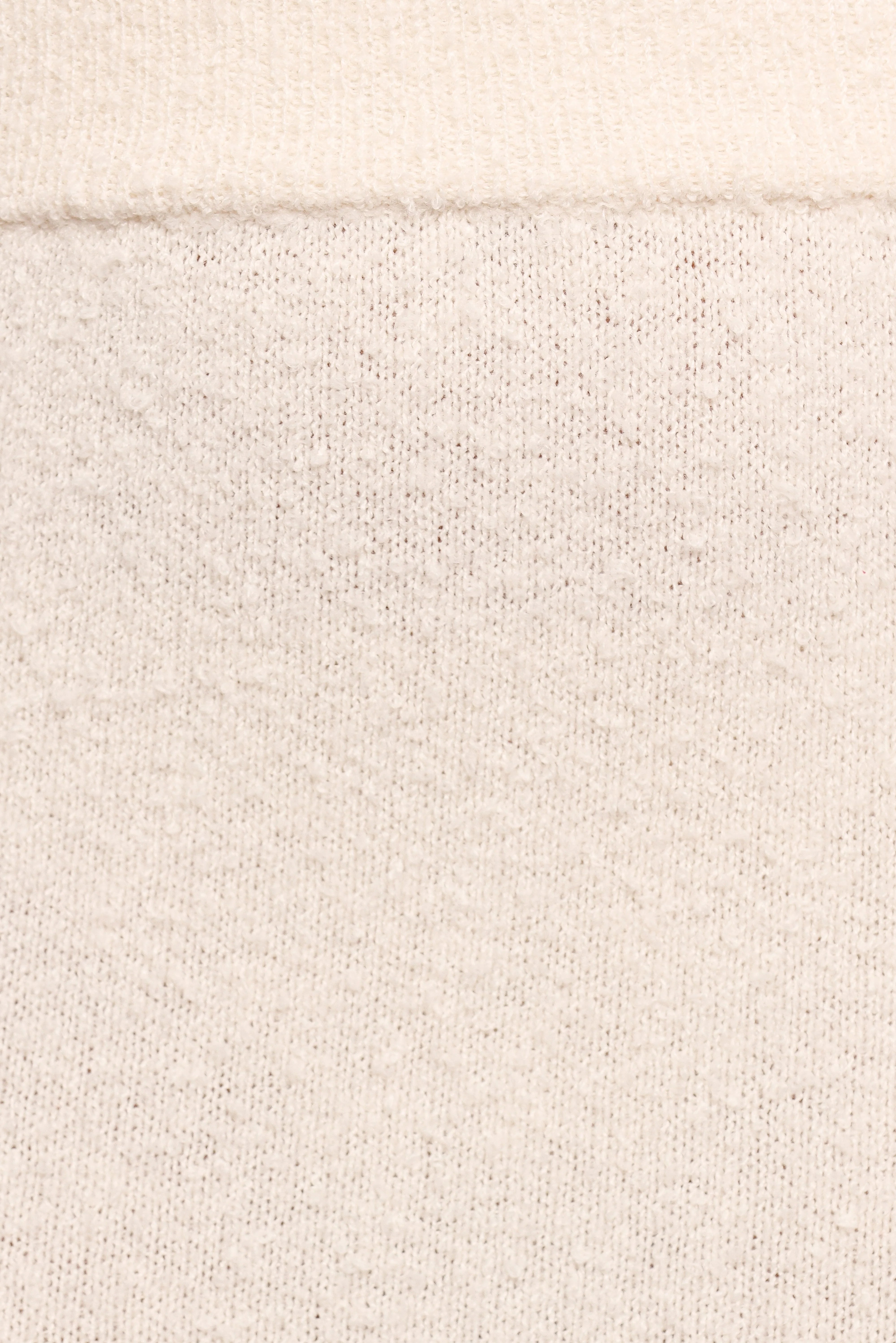 Rowee Boucle Knit Midi Skirt White