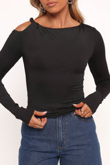 Darma Long Sleeve Top Black