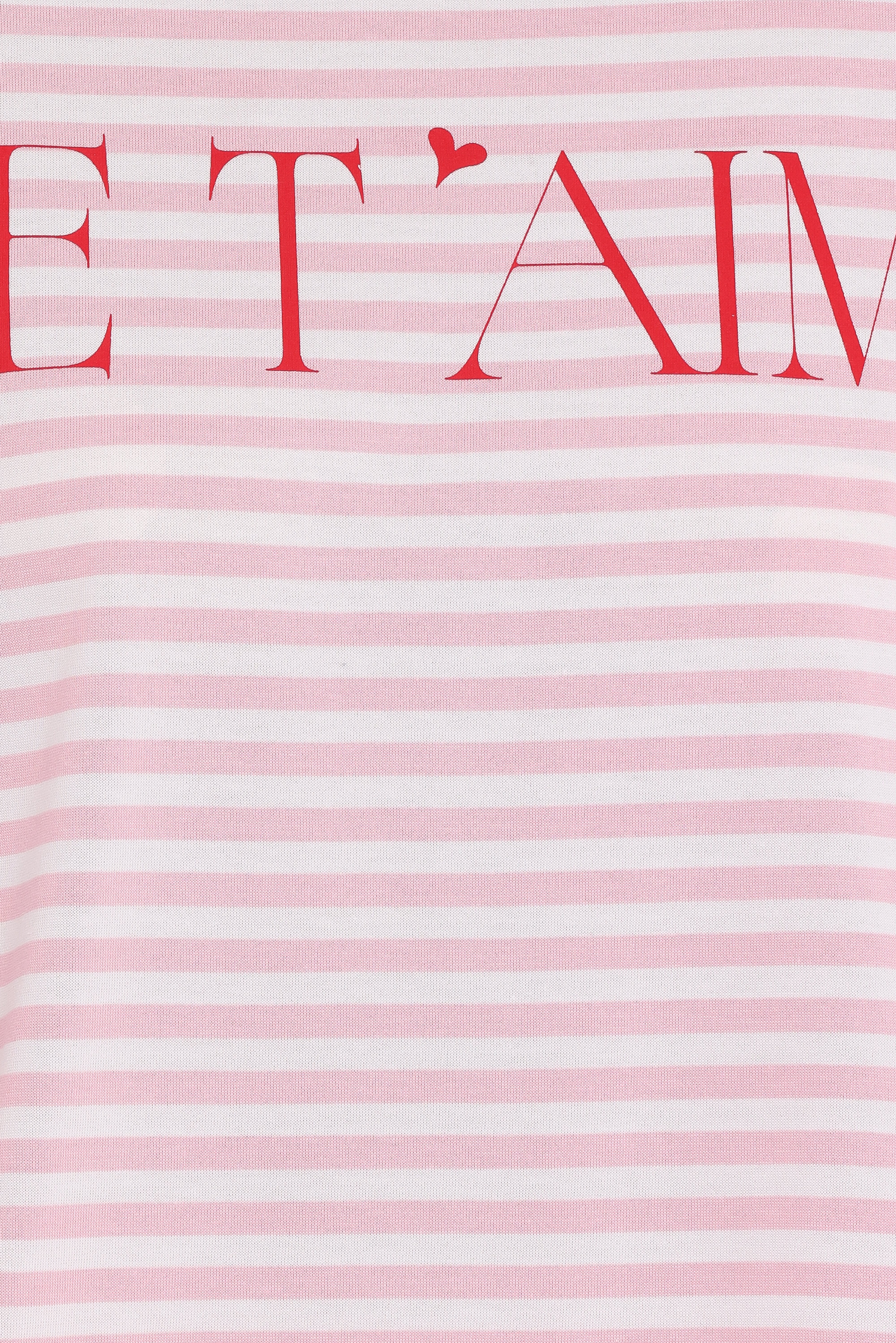 Marly Je TAime Tee Pink Stripe