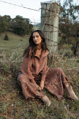Larson Pant Brown Floral