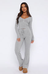 Dont Wake Me Up Pyjama Set Grey Marle