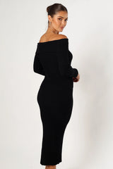 Charlotte Knitted Set Black