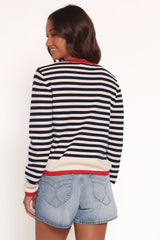 Scout Stripe Cardigan Blue Stripe