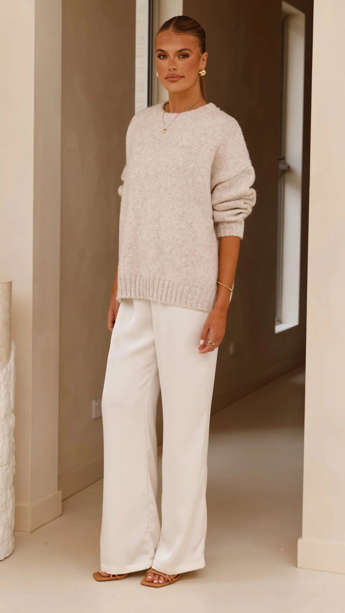 Mila Knit Jumper Oatmeal