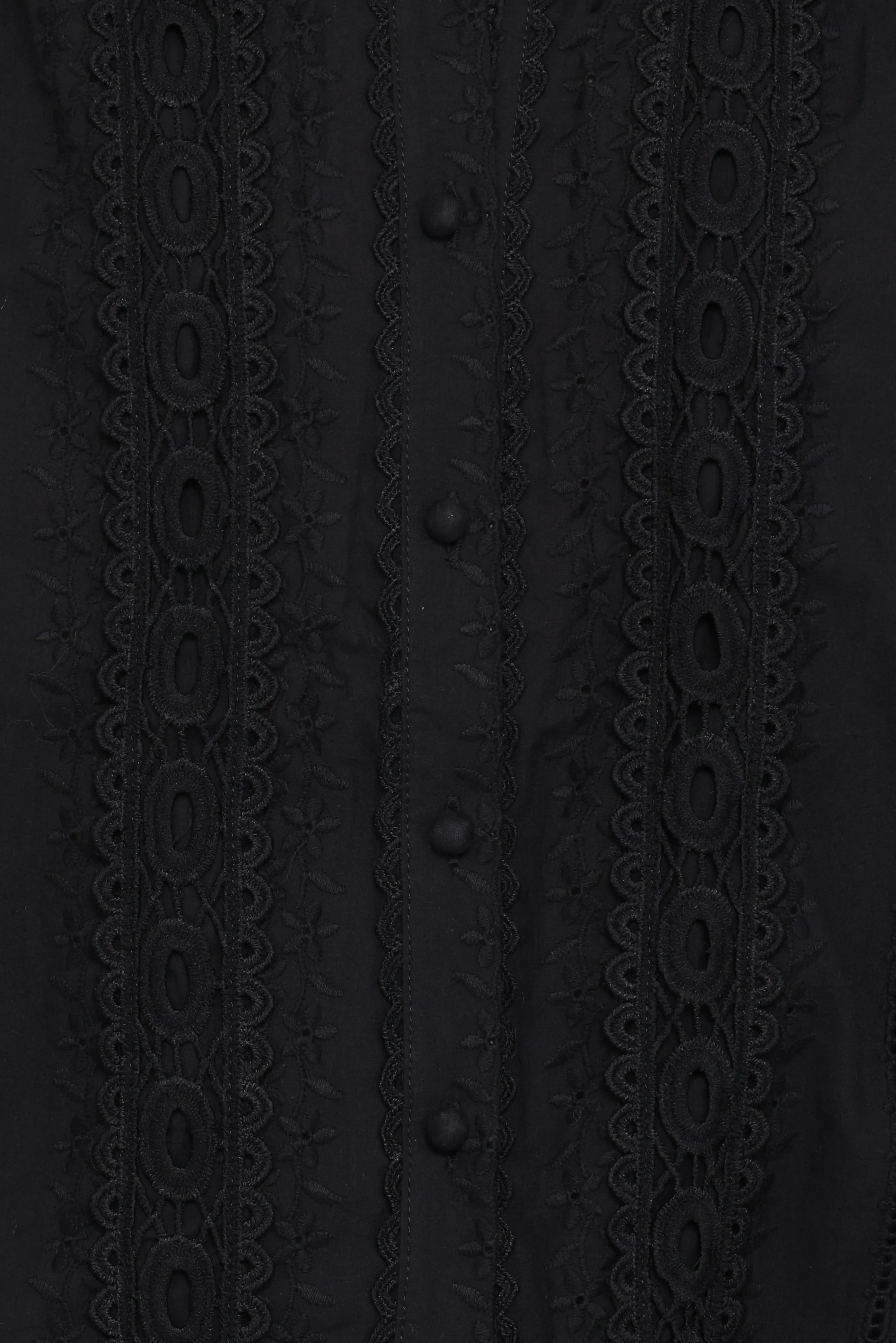 Catania Lace Inset Top Black