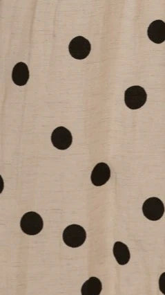 Wyomie Mini Dress Natural Black Polka