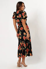 Christine Midi Dress Sunset Floral