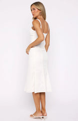Empire Energy Midi Skirt White