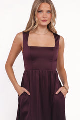 Elania Maxi Dress Plum