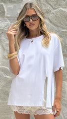 Indie Oversized Tee White