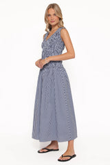 Kirrilee Maxi Dress Blue Stripe