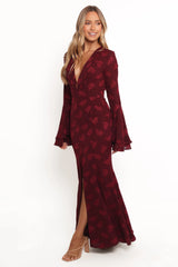 Sarey Maxi Dress Burgundy