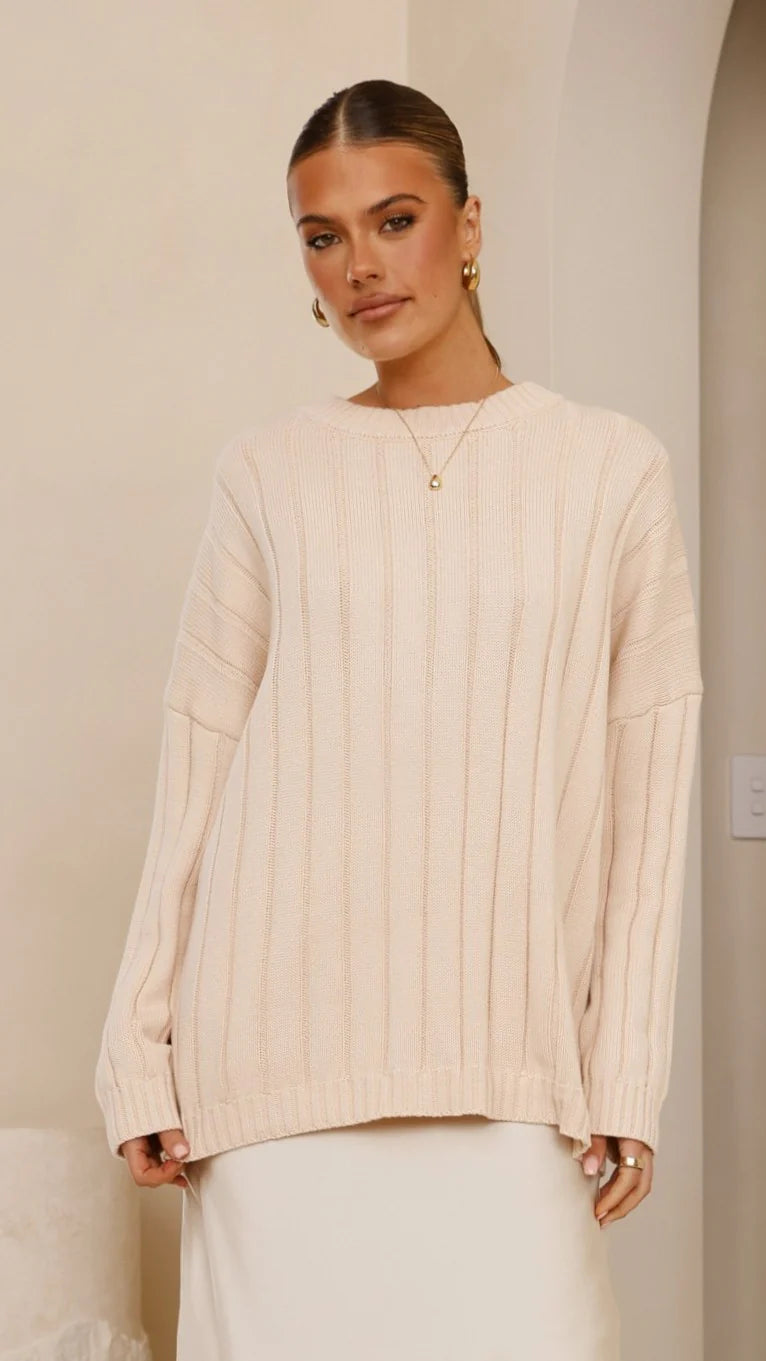 Naiva Oversized Knit Cream