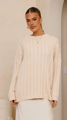 Naiva Oversized Knit Cream