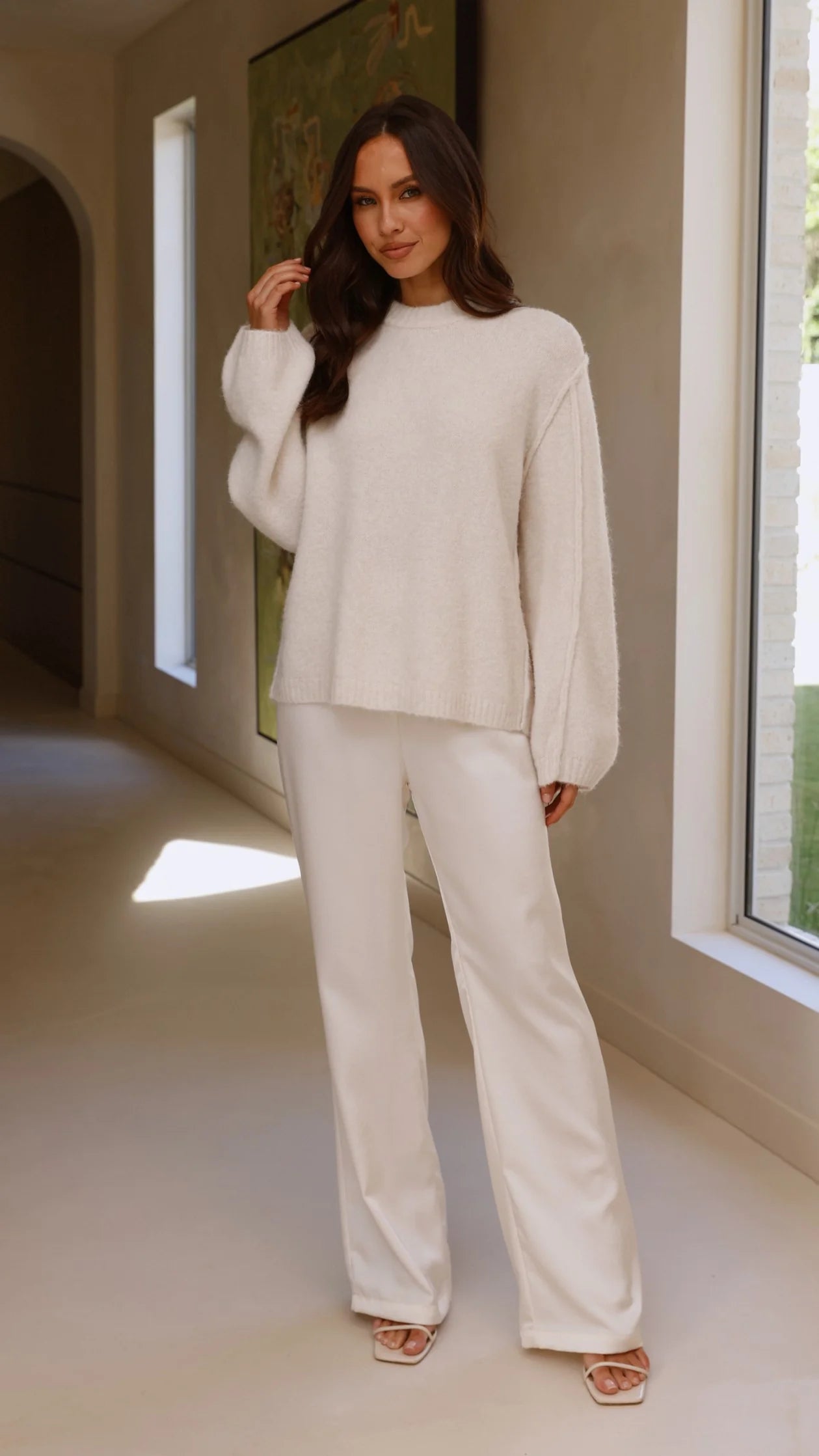 Ally Knit Sweater Cream