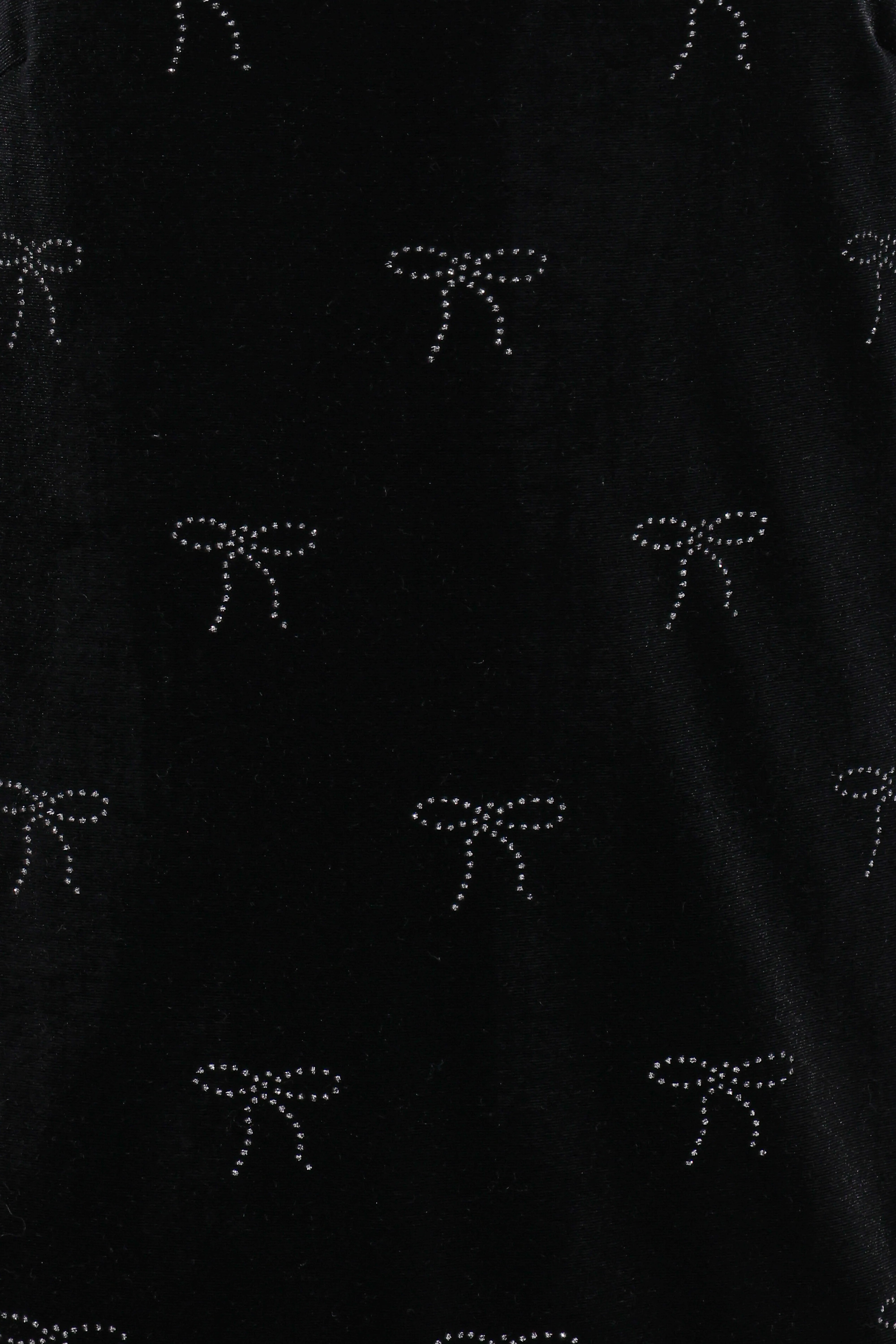 Eileen Mini Dress Black Velvet