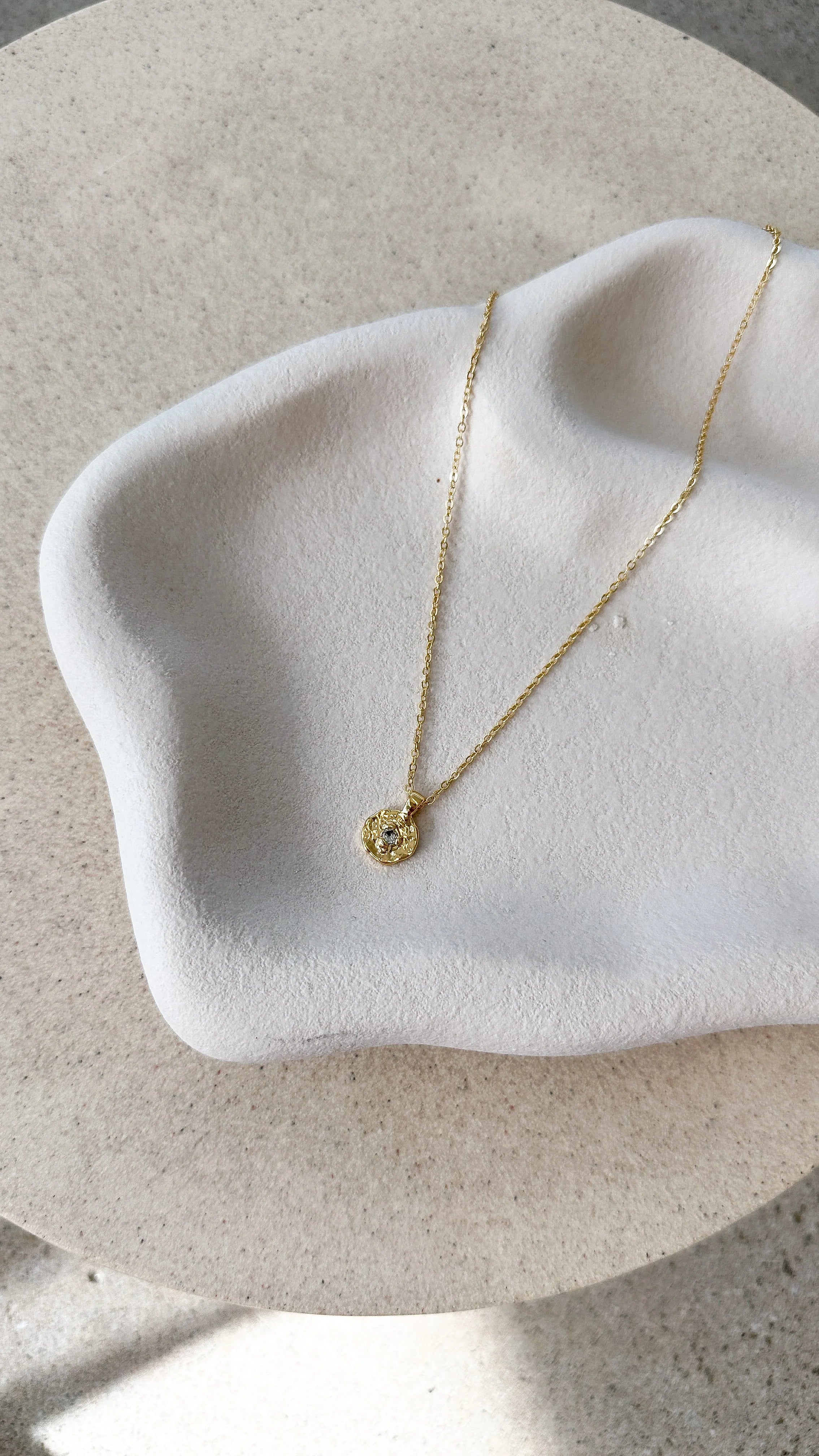 March Birthstone Necklace Aquamarine