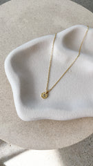 March Birthstone Necklace Aquamarine