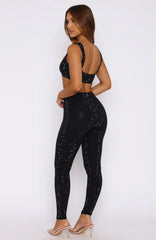 Running Late Embellished Pants Black