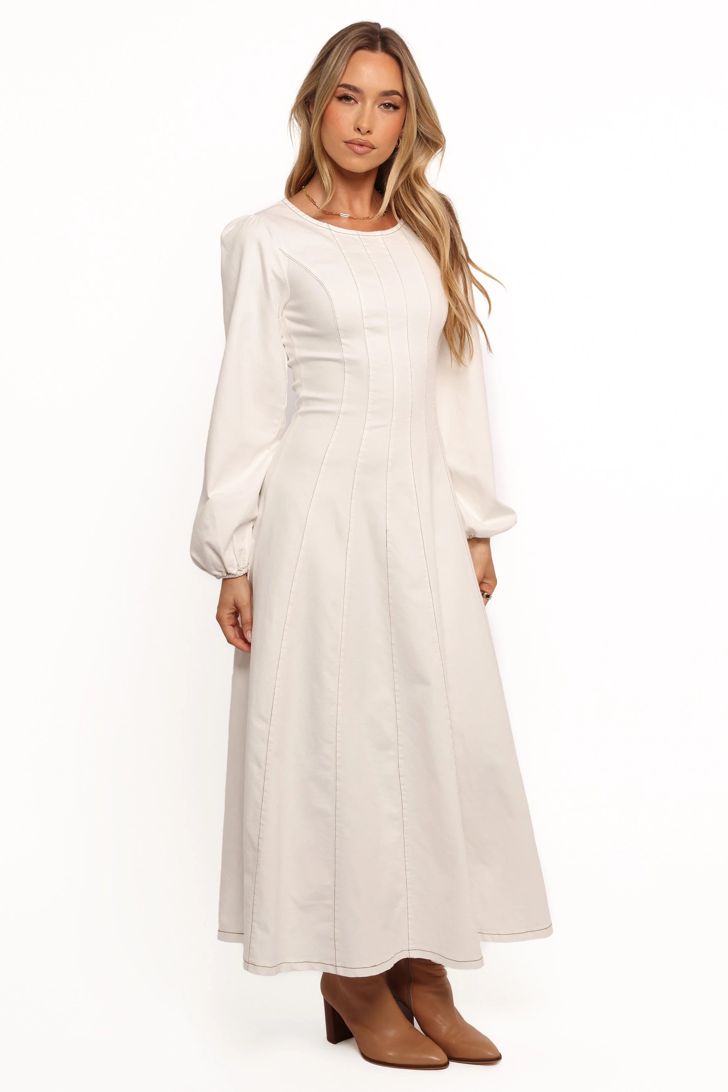 Cilla Midi Dress White