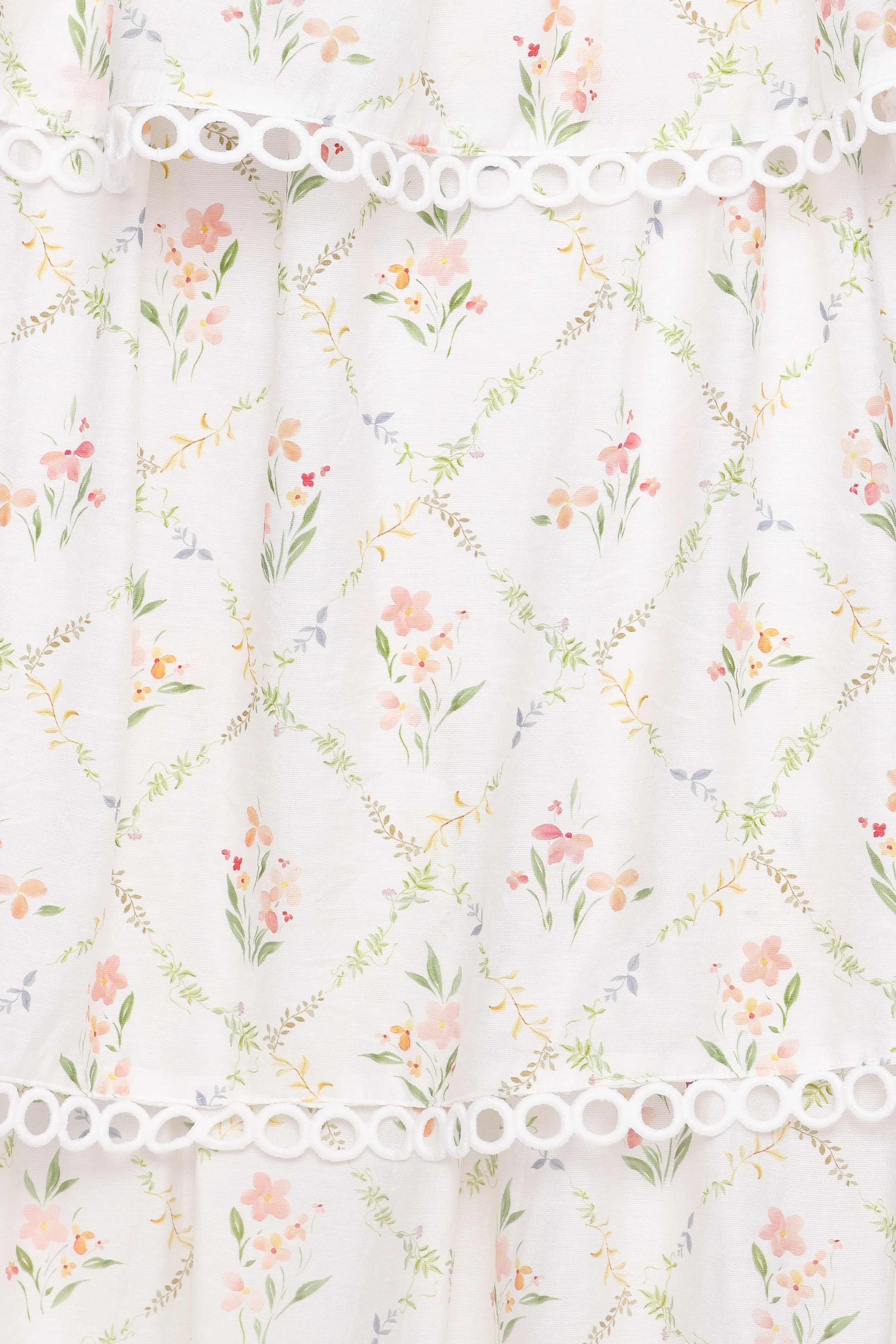 Chapel Maxi Dress White Vintage Floral