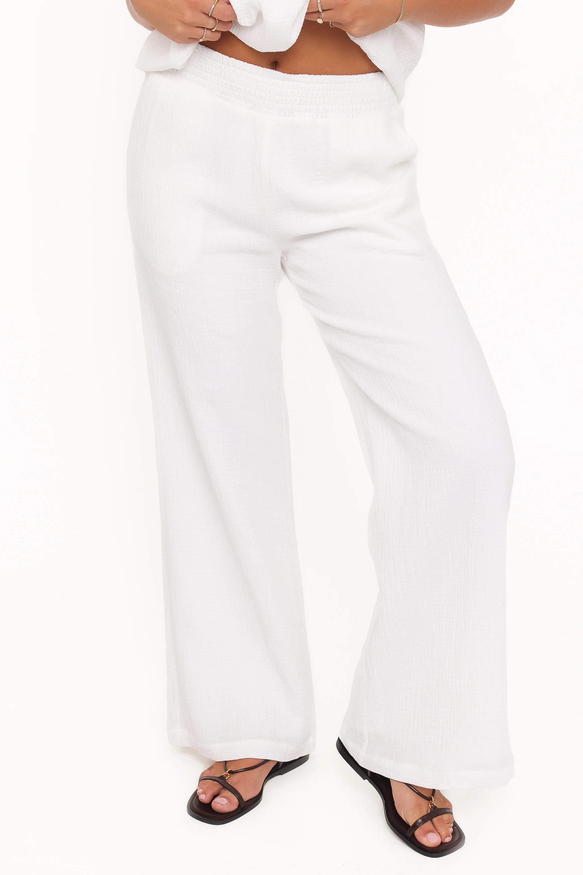 Olivia Pant Set White
