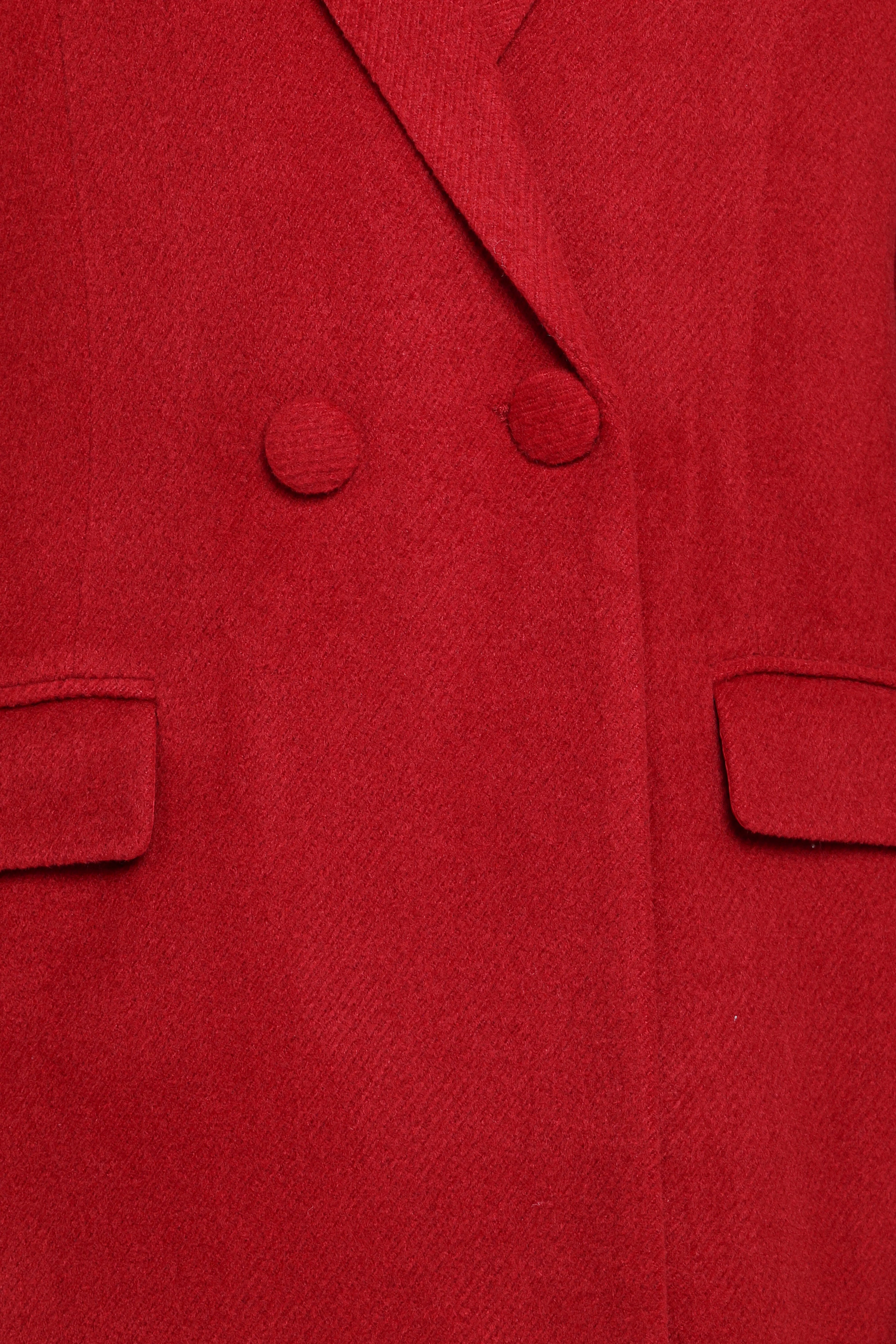 Jett Long Blazer Coat Red