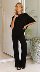 Bayu Knit Top Black