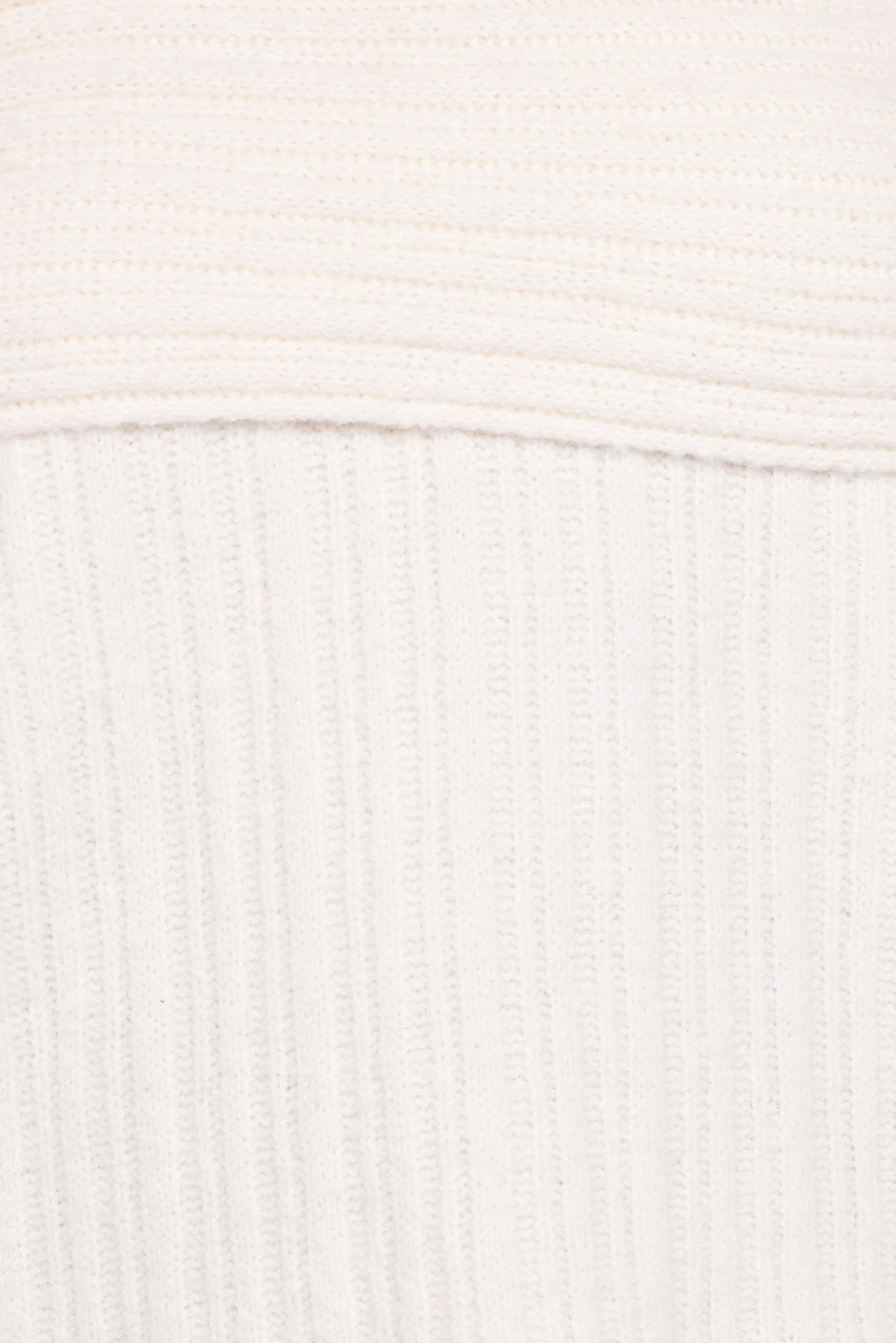 Kenny Off Shoulder Knit Sweater Cream