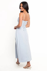 Nadina Midi Dress Soft Blue