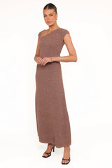 Talisa Midi Dress Brown Marle