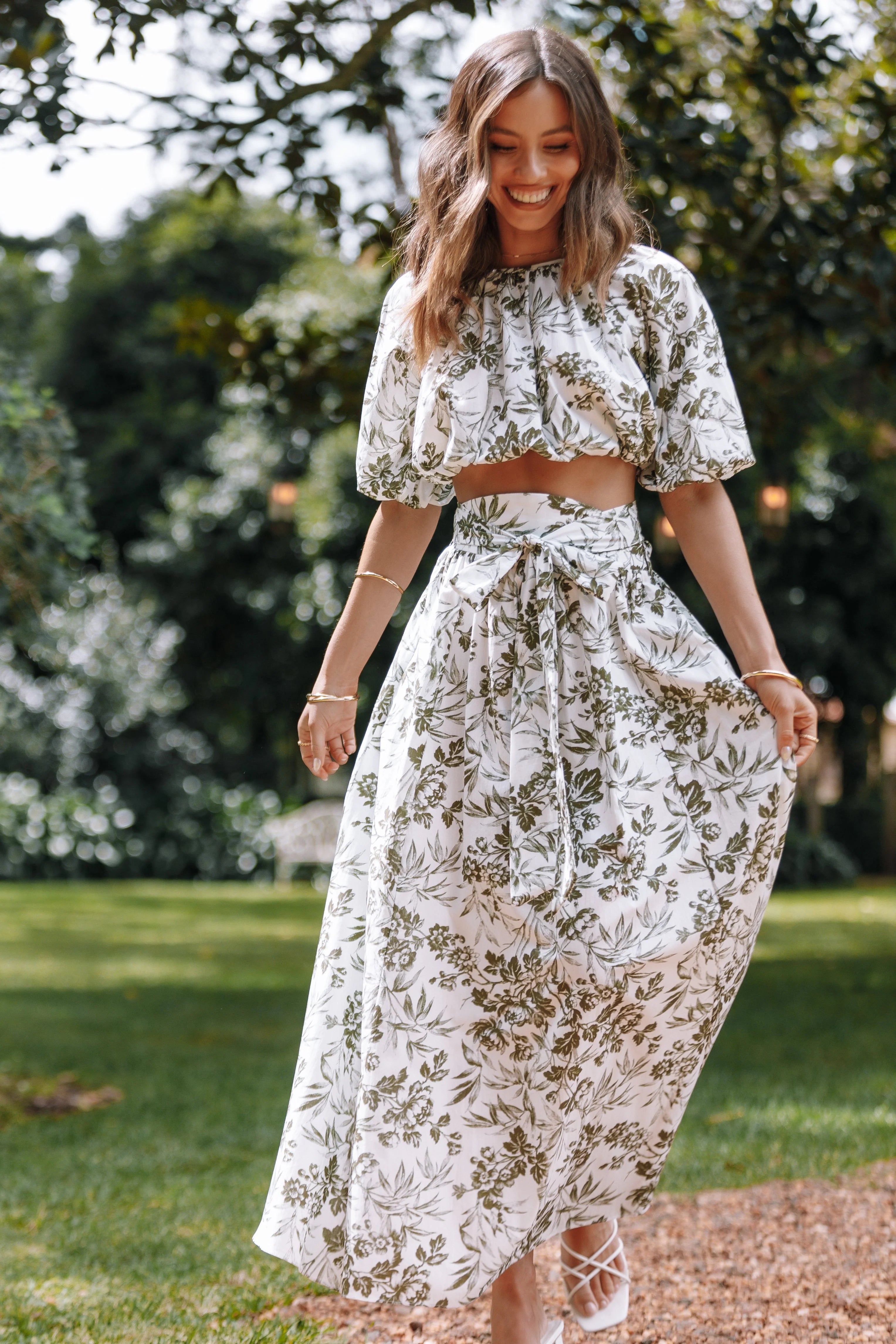 Delilah Set Green Floral