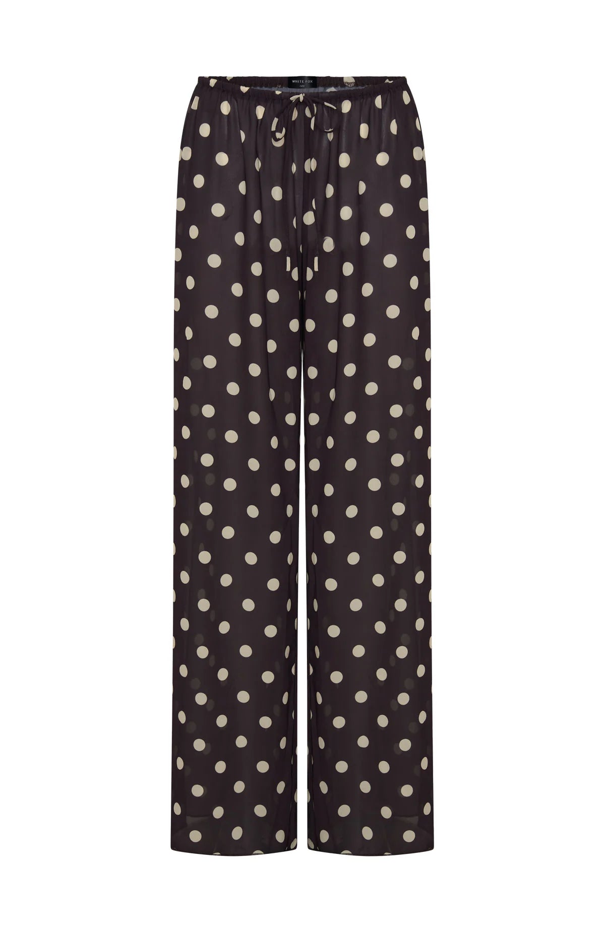 Croatian Coast Pants Choc Cream Polka Dot